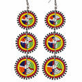 Mapacha - boucles d'oreille double cercle en perles