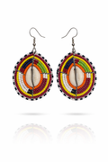 Square Pearl Hoops