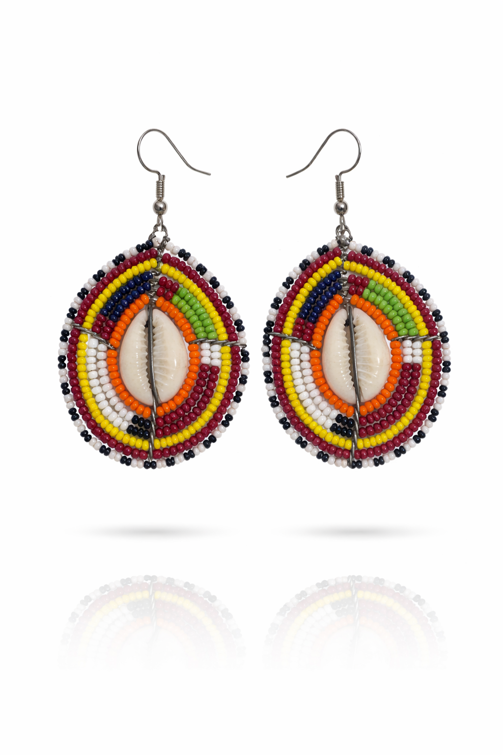 Square Pearl Hoops