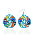 Boucles d'oreille Bustani - rondes multicolores en perles